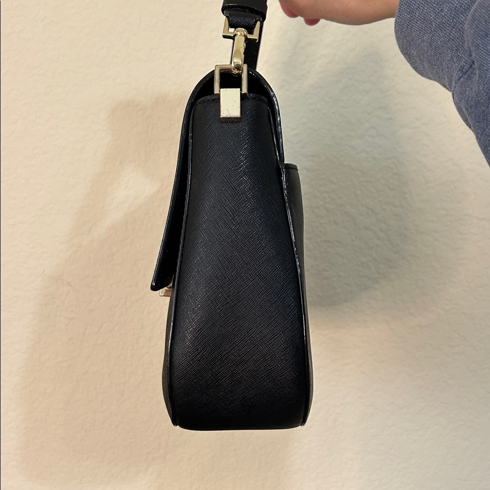 Kate Spade Heritage Make It Mine Byrdie Crossbody Black Saffiano Leather - Picture 4 of 17